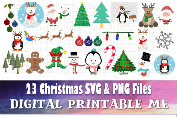 Download Christmas Mix Clip Art Holiday Svg Pack - Holiday Collection