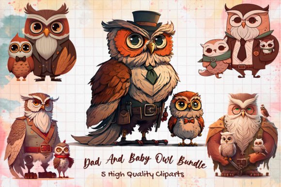 Download Dad and Baby Owl Bundle - Baby Collection
