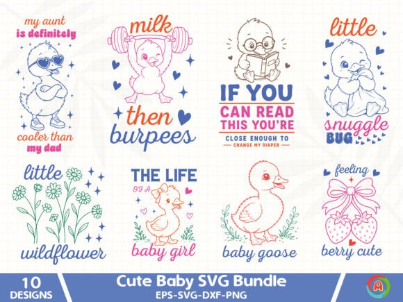 Download Cute Baby SVG Bundle, Baby &amp; Kids - Baby Collection