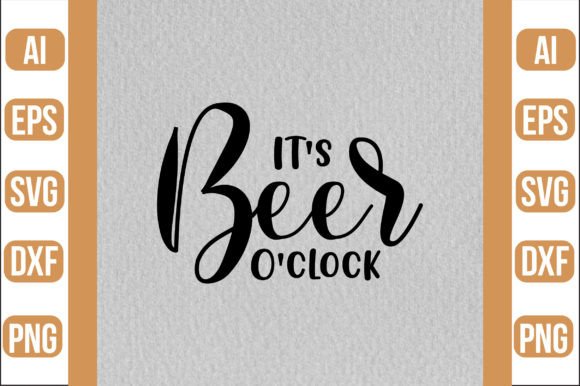 Download It's Beer O'clock SVG - Premium Resources