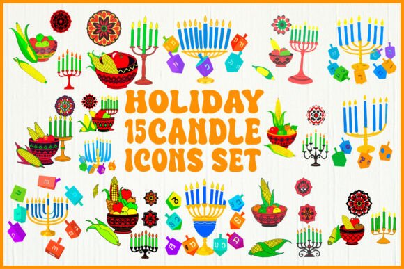Download Holiday Candle Icons Set - Holiday Collection