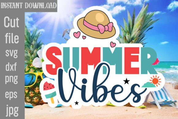 Download Summer Vibes SVG Cut File - Premium Resources