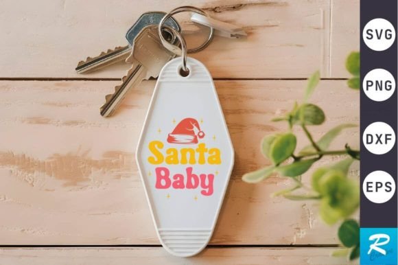 Download Santa Baby SVG Design, Keychain Svg - Baby Collection
