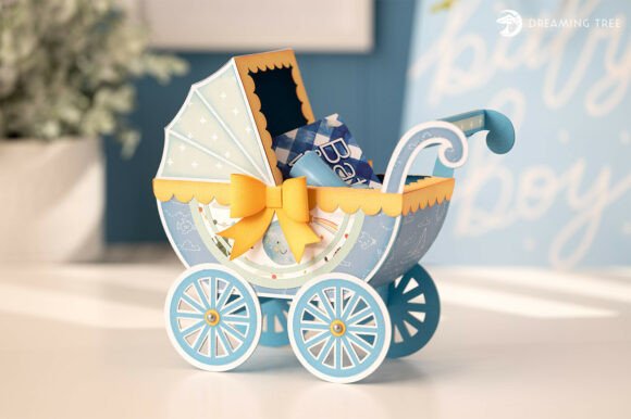 Download Baby Carriage Keepsake SVG - Baby Collection