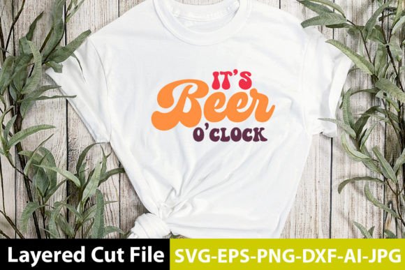 Download It's Beer O'clock Retro Design - Premium Resources