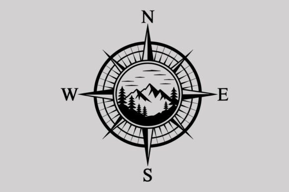 Download Compass Rose Mountain Adventure SVG - Adventure svg Collection